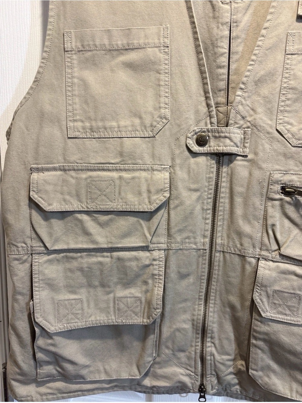 5.11 Tactical Men's Tan Multi-Pocket Utility Vest fishing outdoorsman utility - Picture 5 of 6
